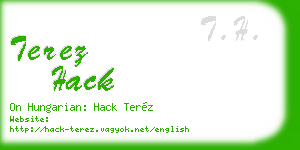 terez hack business card